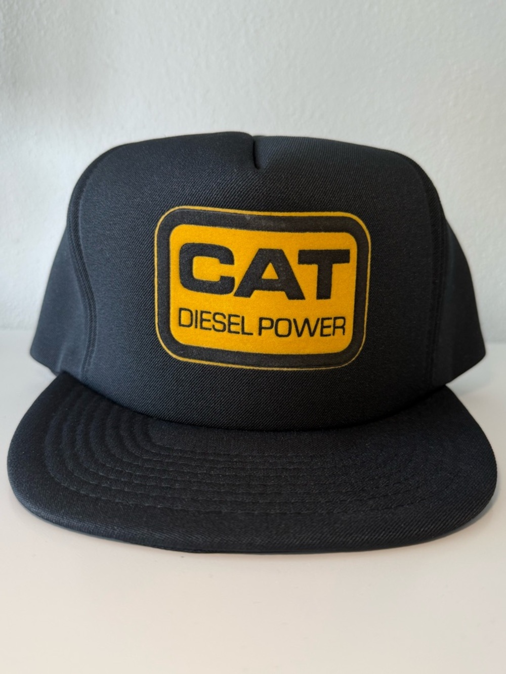 RARE 80s VINTAGE CAT DIESEL POWER Full Foam Snapback